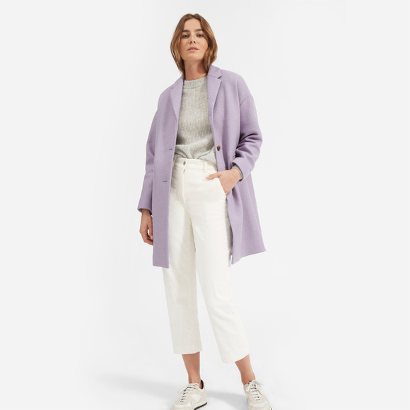 Everlane Jackets & Blazers - Everlane cocoon coat in heather lavender